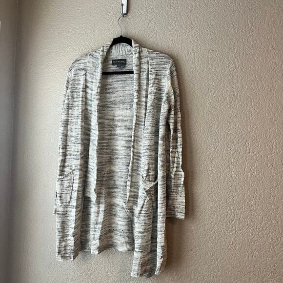 Michael Stars Long Open Cardigan Duster Lightweight Front Pockets Long Sleeve S - Picture 2 of 8